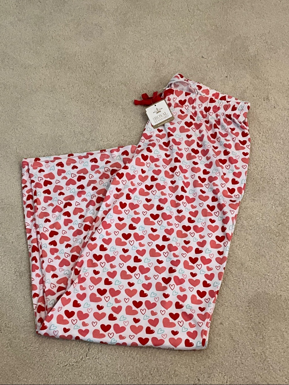 Pajama Pants hearts Royal Standard NWT